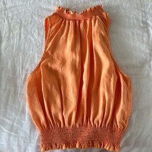 Bella Dahl Orange Smocked Top